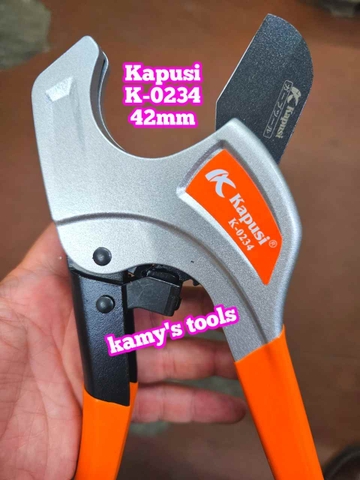 Kéo cắt ống nhựa Kapusi 42mm K-0234 dài 220mm thép SK-5