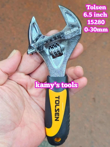 Mỏ Lết Mini Tolsen Mở Miệng 30mm Dài 165mm 6.5 inch 15280