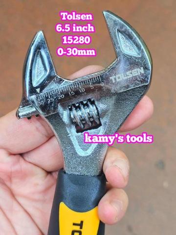 Mỏ Lết Mini Tolsen Mở Miệng 30mm Dài 165mm 6.5 inch 15280