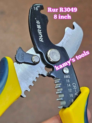 Kìm cắt cáp tuốt dây điện 8 inch 200mm R3049 Rur