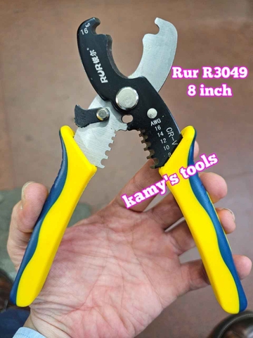 Kìm cắt cáp tuốt dây điện 8 inch 200mm R3049 Rur