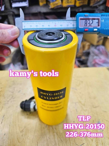 Kích thủy lực TLP 20 tấn hành trình 150mm HHYG-20150 cao 226-376mm