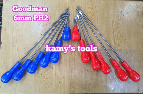 Tua vít bake dẹp Goodman 6mm Taiwan dài 38mm 100mm 150mm 200mm 250mm 300mm