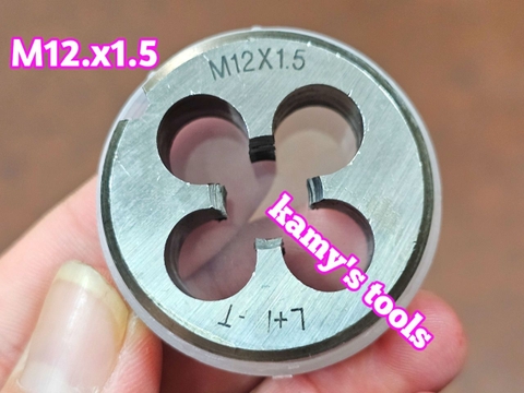 Bàn ren M12x1.0 M12x1.25 M12x1.5 M12x1.75 L+R+T (LRT) dụng cụ tạo ren ngoài bulong