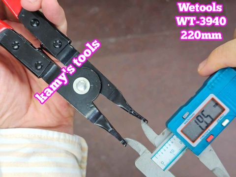 Kìm mở phe miệng dẹp xe hơi ô tô 9 inch 220mm Wetools WT-3940