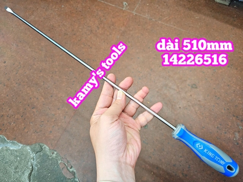 16 inch Tua vít bake dẹp Kingtony Ph2 6mm 14210216 14226516 dài 400mm luôn cán dài 510mm, tua vít 6mm.
