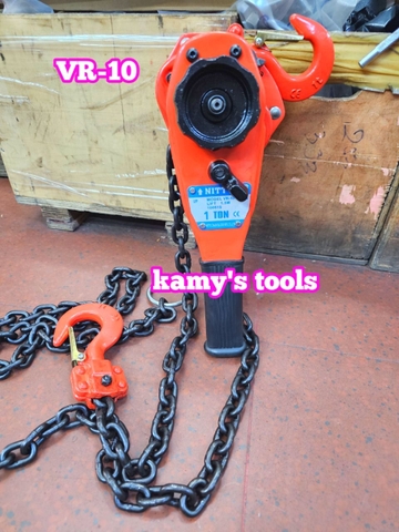 Pa lăng xích lắc tay Nitto 1 tấn 1.5m (1.5 mét) VR-10 cao cấp