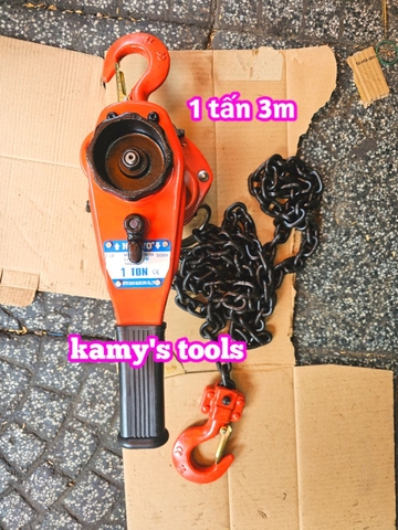 Pa lăng xích lắc tay Nitto 1 tấn 3m (3 mét) VR-10 xích chuẩn G80 cao cấp