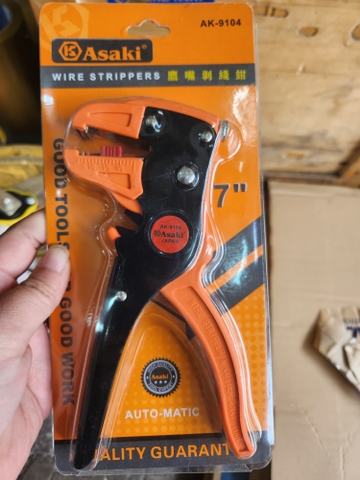 Kìm tuốt dây điện mỏ quạ dài 7 inch Asaki model AK-9104