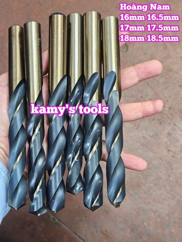 Mũi khoan inox pháp hoàng nam 16mm 16.5mm 17mm 17.5mm 18mm 18.5mm