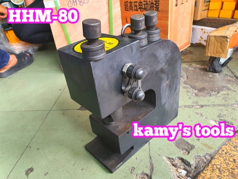 HHM-80 Máy đột lỗ thủy lực TLP  50 tấn họng sâu 115mm đột lỗ 16mm 18mm 22mm 25mm