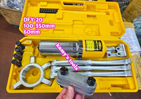 Cảo thủy lực 20 tấn Wetools DYF-20 mở 100-350mm, vam thuỷ lực 2 chấu 3 chấu 20 tấn