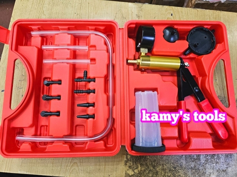 Bộ dụng cụ kiểm tra áp suất bơm chân không xả dầu phanh ô tô