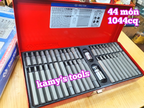 Bộ đầu mũi vít lục giác sao mở mec 44 món Kingtony model 1044CQ