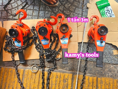 Pa lăng xích lắc tay Nitto 1 tấn 3m (3 mét) VR-10 xích chuẩn G80 cao cấp