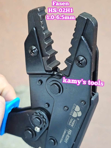 Kìm bấm cos lục giác đầu nối cáp đồng trục camera Fasen HS-02H1 đường kính 1.0-6.5mm dài 9 inch 235mm