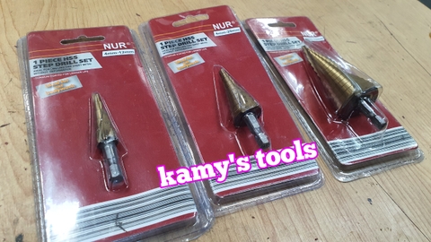 Mũi khoan tháp rãnh xoắn NUR 4-12, 4-20, 4-32mm chuyên khoan sắt , tôn, nhôm