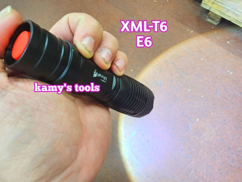 Đèn pin siêu sáng 5 chế độ XML-T6 E6 UltraFire dài 135-156mm