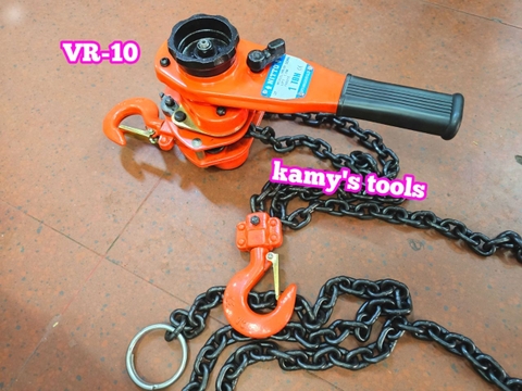 Pa lăng xích lắc tay Nitto 1 tấn 1.5m (1.5 mét) VR-10 cao cấp