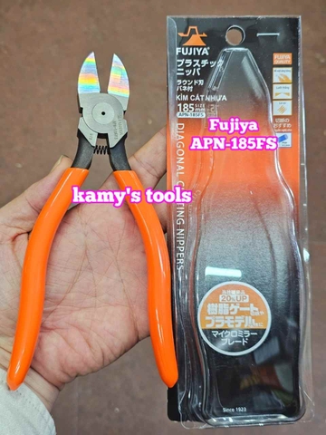 Kìm cắt nhựa kỹ thuật lưỡi bằng thẳng Fujiya APN-185FS dài 185mm