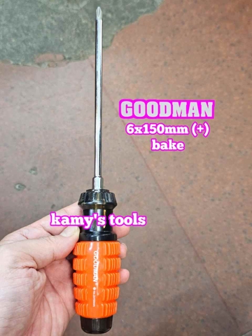 Tua vít cán gai Goodman 6mm dài 100mm 150mm 200mm bake dẹp 6x100mm 6x150mm 6x200mm 91604STM 91606STM 91608STM 91604PH 91606PH 91608PH