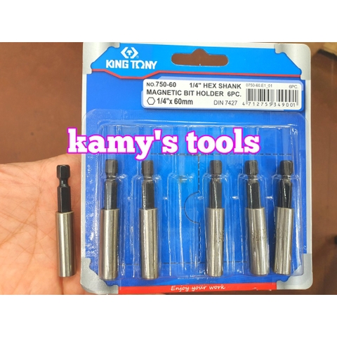 Đầu nối lục giác sang bắn vít 1/4 kingtony model 750-60