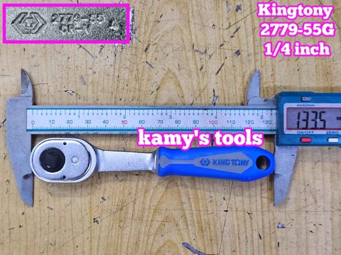 Cần tuýp siết tự động 1/4 inch Kingtony 2779-55G dài 134mm