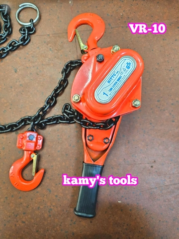 Pa lăng xích lắc tay Nitto 1 tấn 1.5m (1.5 mét) VR-10 cao cấp