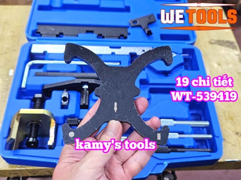 Bộ dụng cụ cân cam dưỡng đặt cam xe Ford Mazda 19 chi tiết Wetools WT-539419