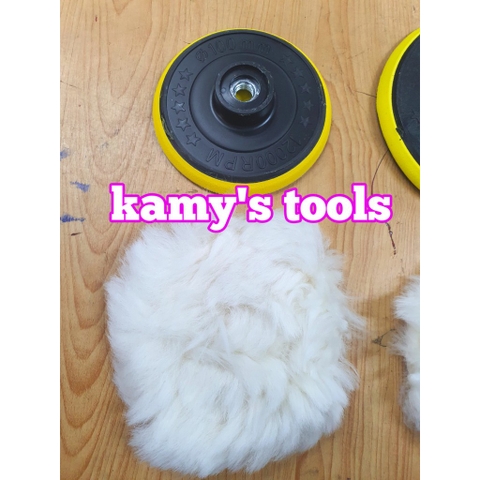 Bộ đế gắn lông cừu đánh bóng 4 inch 100mm và 5 inch 125mm