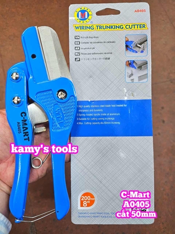 Kìm cắt máng nhựa tủ điện 8 inch 200mm C-Mart A0405 cắt 50mm kéo cắt nẹp đi dây điện