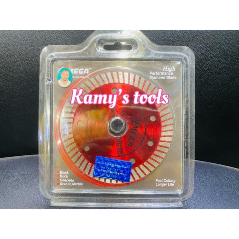 Lưỡi cắt bê tông đá hoa cương bóng kiếng mable hiệu Omega 100mm và 125mm