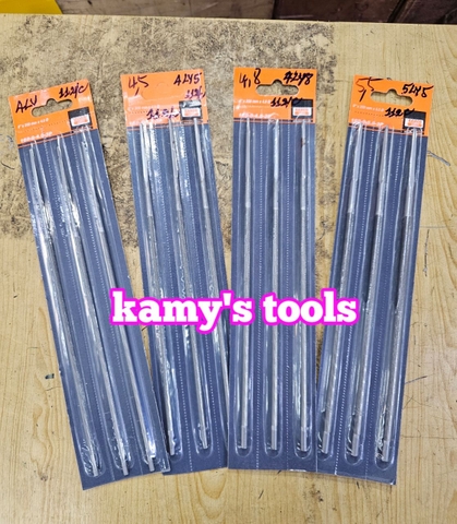 Giũa dũa cưa xích tròn Bahco 4mm 4.5mm 4.8mm 5.5mm 168-8-4.0-3p, 168-8-4.5-3p, 168-8-4.8-3p, 168-8-5.5-3p (1 vĩ 3 cây)