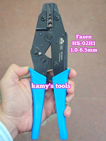 Kìm bấm cos lục giác đầu nối cáp đồng trục camera Fasen HS-02H1 đường kính 1.0-6.5mm dài 9 inch 235mm