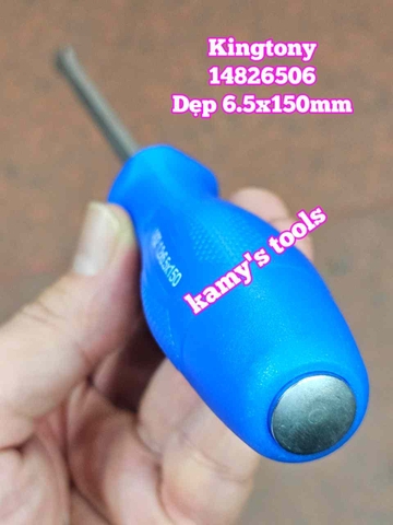 Tua vít đóng đầu dẹp Kingtony 6.5mm dài 150mm 6.5x150mm 14826506