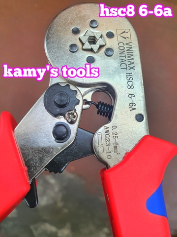 KÌm bấm cos lục giác HSC8 6-6A Vnimax Contact pin tròn rỗng tự điều chỉnh chính hãng