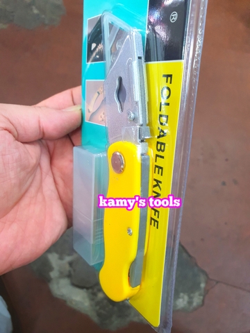 Dao rọc cáp rọc giấy đa năng cán xếp gấp gọn kèm lưỡi dao L+R+T