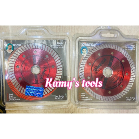 Lưỡi cắt bê tông đá hoa cương bóng kiếng mable hiệu Omega 100mm và 125mm