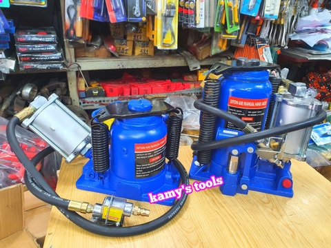 Kích con đội thủy lực dùng hơi 20 tấn loại lùn và cao chiều cao chưa đội 178mm 262mm