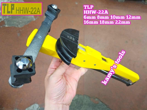 Bộ uốn ống đồng 2 chiều bằng tay TLP HHW-22A 6mm 8mm 10mm 12mm 16mm 18mm 22mm