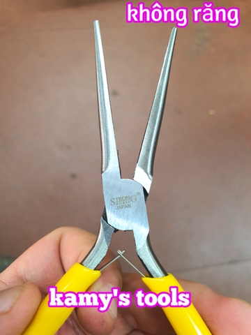 Kìm mũi nhọn không răng 145mm