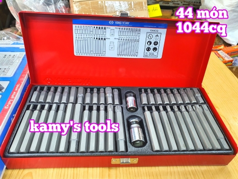 Bộ đầu mũi vít lục giác sao mở mec 44 món Kingtony model 1044CQ