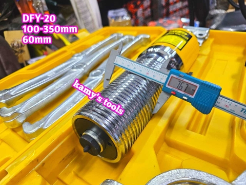 Cảo thủy lực 20 tấn Wetools DYF-20 mở 100-350mm, vam thuỷ lực 2 chấu 3 chấu 20 tấn