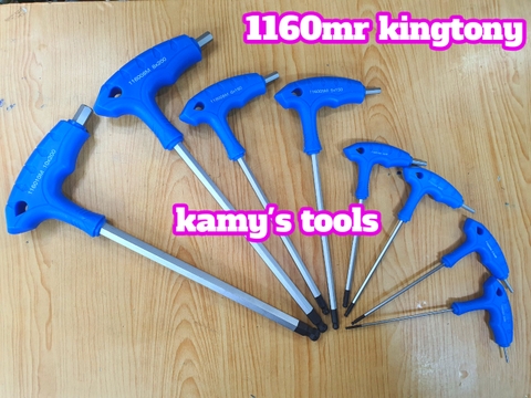 Lục giác bi cán chữ T Kingtony 2mm 2.5mm 3mm 4mm 5mm 6mm 8mm 10mm 116002MR 116025MR 116003MR 116004MR 116005MR 116006MR 116008MR 116010MR