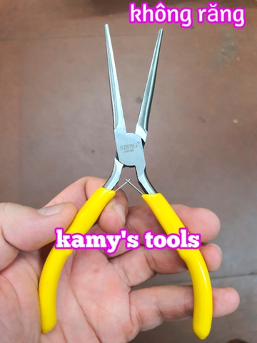 Kìm mũi nhọn không răng 145mm