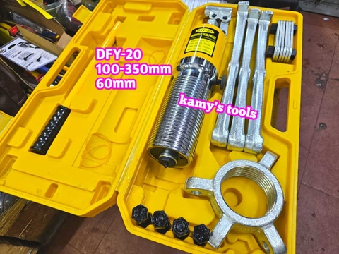 Cảo thủy lực 20 tấn Wetools DYF-20 mở 100-350mm, vam thuỷ lực 2 chấu 3 chấu 20 tấn