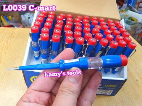 Bút thử điện AC 100-500v dài 145mm L0039 C-mart, vít thử điện