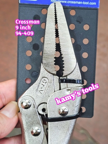 Kìm bấm chết mỏ mũi nhọn dài 9 inch 228mm Crossman 94-409 mỏ dài 0-60mm