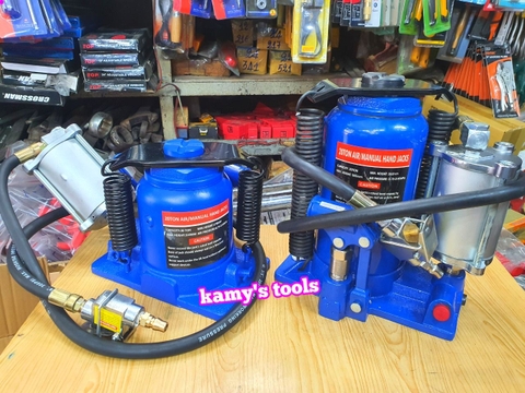 Kích con đội thủy lực dùng hơi 20 tấn loại lùn và cao chiều cao chưa đội 178mm 262mm