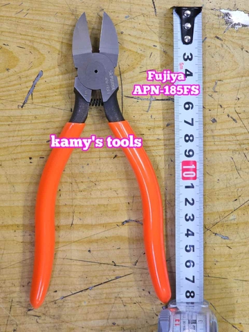Kìm cắt nhựa kỹ thuật lưỡi bằng thẳng Fujiya APN-185FS dài 185mm